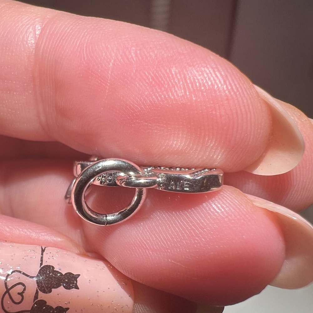 Splitable Heart & Key Dangle Charm - image 8